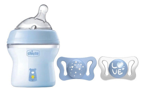 Chicco Natural Feeling Newborn Set - Bottle + Pacifier 0