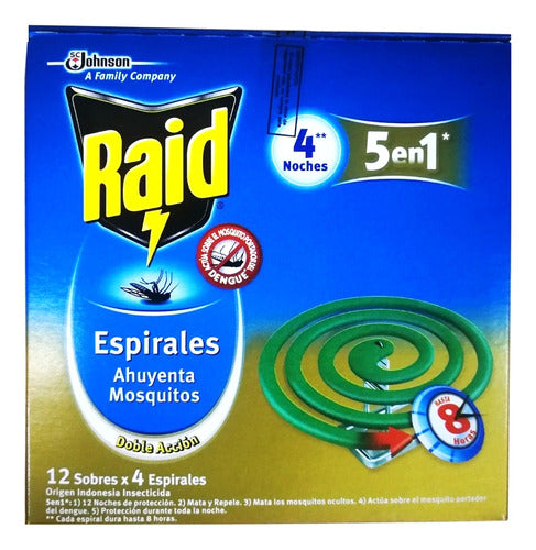 Raid Espirales - Mosquito Repellent Spirals for Dengue Prevention 60 Count 5