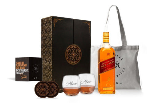 JHONNIE WALKER Red Label Engraved Experience 750ml Box 0