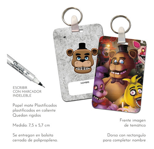 30 Backpack Identifiers Souvenirs Freddy Five Nights 1