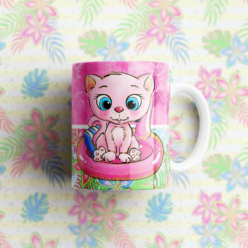 Kit Sublimation Mug Templates Kittens Hawaii Kawaii Children's 1