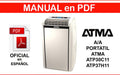 Manual En Pdf Aire Acond. Portatil Atma Atp30c11 - Atp37h11 1