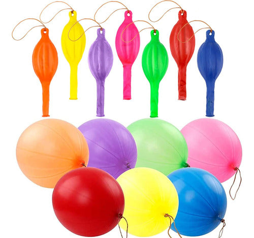 Rubfac Resilient Party Balloons for Kids with Handle, 36 Units 0