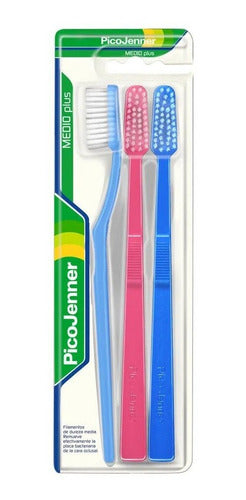 Cepillo Dental Pico Jenner® Medio Plus | Pack X 3 0