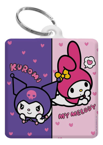 Sublismall Kuromi And Cinamoroll Keychains Children's Day | Wholesale X100 1