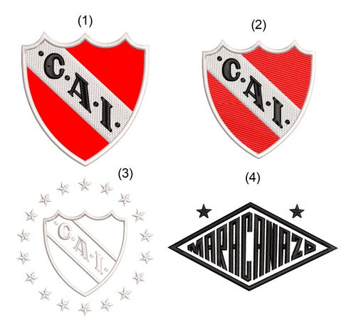 Embroidery Design: Club Independiente Avellaneda Shields X 9 2