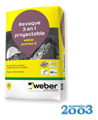 Weber Promex E - 3 En 1 - Proyectable X 30 Kg 0