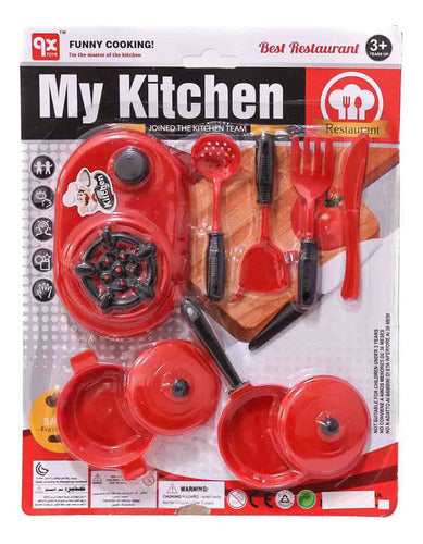 Set De Cocina Olla Sarten Juguetes Niños X10 Unid Mayorista 0