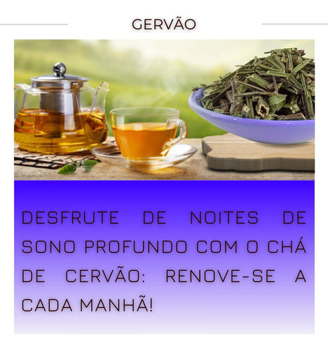 Kit 20 Chás De Gervão-100% Puro Erva Natural Chá 5