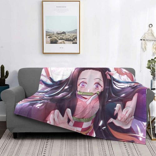 Personalizada Manta 90x140cm Nezuko Anime 2