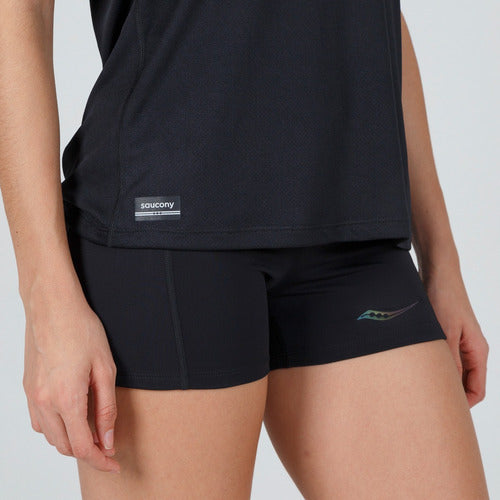 Saucony Stopwatch Black Women's Singlet 3