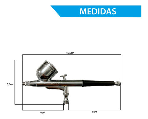 Aerógrafo Para Pintura Acessórios 13 Pçs Vonder Profissional 1