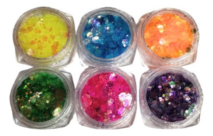 Doctor Obra Ramos Set of 6 Translucent-Holographic Mermaid Pigments 1