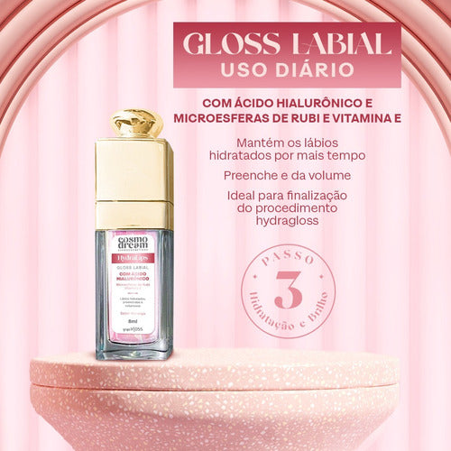 Kit Hydra Lips Pré E Pós Microagulhamento Terapia Labial 4