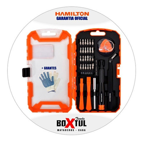 Hamilton Precision Screwdriver Bit Set for Mobile Phones 32p 1