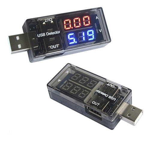 UNIBOT Digital Voltage Amperage Tester USB 3-9V 1