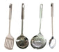 Renkai Set of 4 Kitchen Utensils Stainless Steel Ladle Spatula Spoon 0