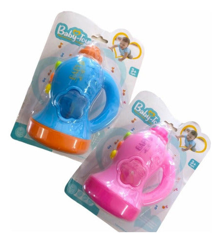 Baby Toy Trompeta Con Luz Y Sonido Sebigus 1