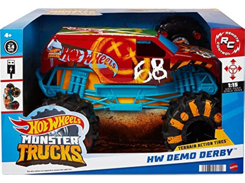 Hot Wheels Rc Monster Trucks Hw Demo Derby En 5