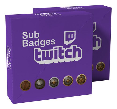 Pack X 5 Sub Badges Twitch Insignias Emblemas Streamers #25 0