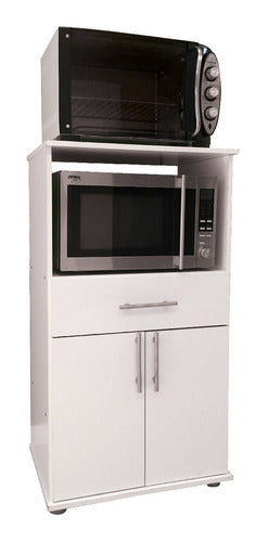 Kitchen Organizer Combo + 1.50 Microwave Holder Gray 5