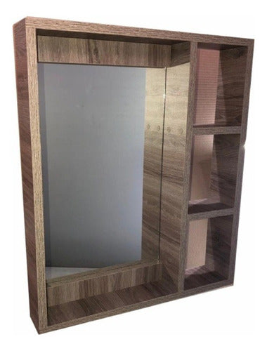 Enria Bathroom Medicine Cabinet with Baltico Shelves 60x70 R6 0