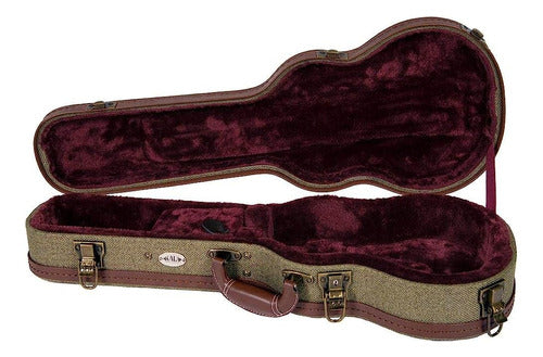 Kala Archtop Olive Tweed Concert Ukulele Hard Case (OTC-AT) 1