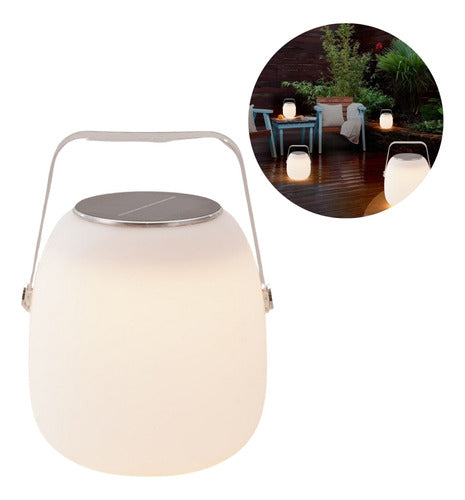 Norcel Portable Touch Solar Lamp with Handle Ideal for Outdoors 0