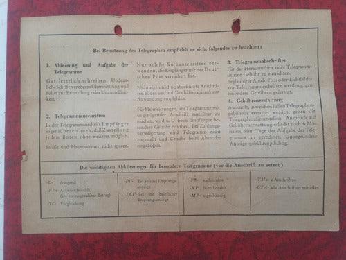 Germany Deutsche Post Telegram 1948 Lipziger Messe 2