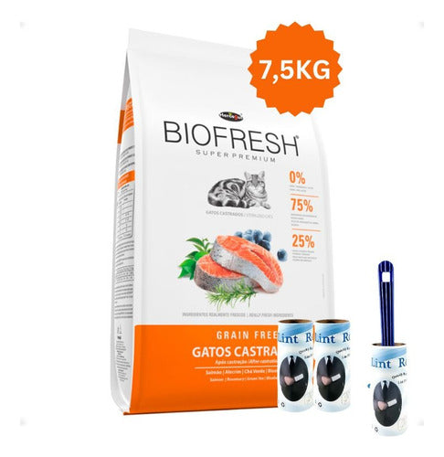 Alimento Gato Castrado Biofresh Adulto 7.5 Kg + Quita Pelos 1