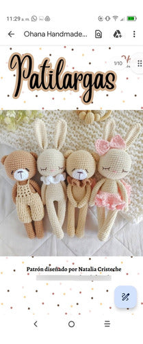 Amigurumi Pattern for Long-Legged Dolls 1