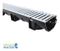 Generic Exterior Linear Grate + Floor Channel 14x100cm Black PVC 3