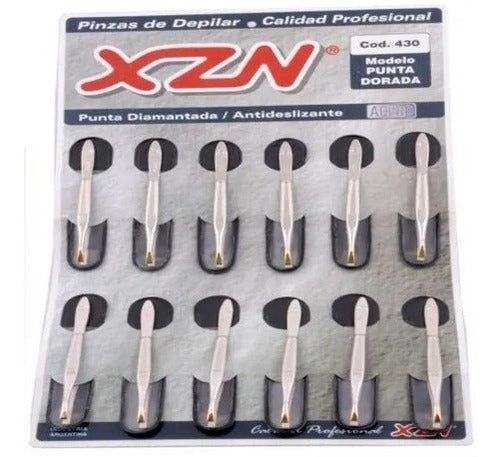 Xzn Golden Tip Tweezers 430 X 12 Units 0