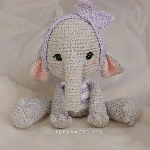 Muñeco De Apego / Elefante / Tejido Crochet / Amigurumi 1