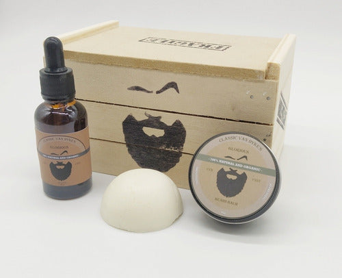 Linduras Pack for Beard Care: Natural Shampoo, Balm, and Oil 1