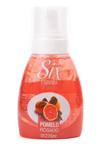 Espuma De Ducha Six Pomelo Rosado. Contenido Neto 270 Ml 0