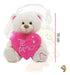 Plush Teddy Bear with Embroidered I Love You Heart Soft Toy 30cm 6
