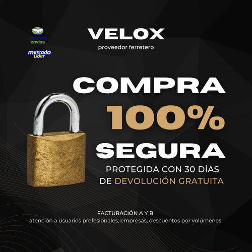 Velox Profesional Bisagra Herrero 60x33x2.5 Reversible X 12 Unidades Porton 5