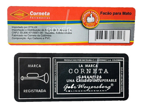 Facao Corneta 10 Polegadas Cabo Pvc Original 3