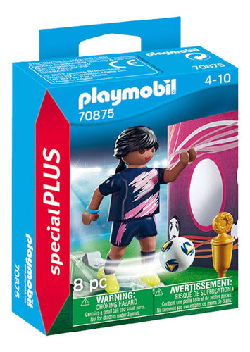 Playmobil 70875 Special Plus Football Player with Goal Wall 0