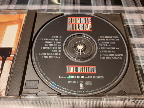 Ronnie Milsap - True Believer - Cd Original Importado Impeca 4