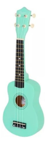 Parquer Outlet Soprano Ukulele Made of Green Wood for Kids with Case 0