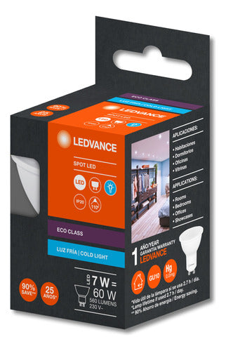 Ledvance Pack X50 Lámpara Led Dicroica 7W PAR 16 Eco 1