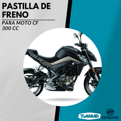 Pastilla de freno delantero cf motos 300 cc tuamoto 3