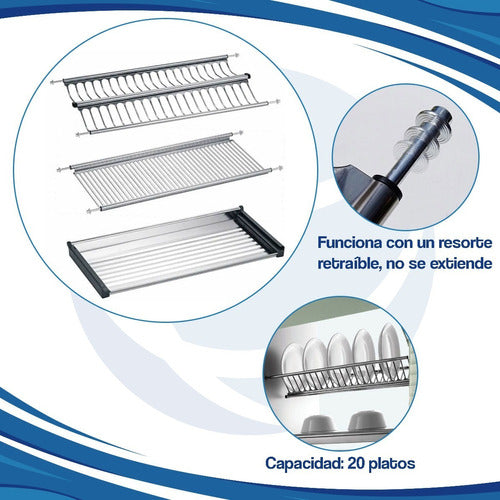 CIMA 600mm Stainless Steel Cabinet Dish Rack by Cima F 2