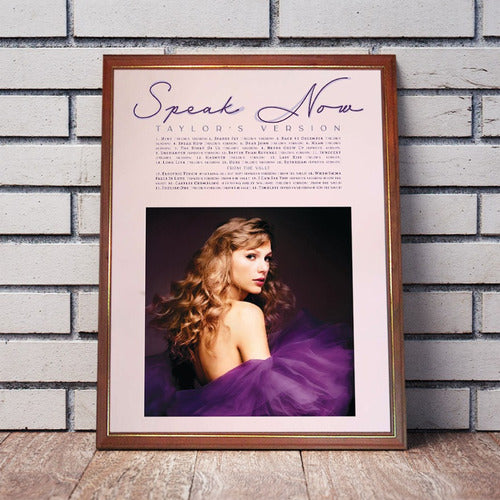 Cafoot Taylor Swift Poster Album Speak Now Taylor's Version Frame 0