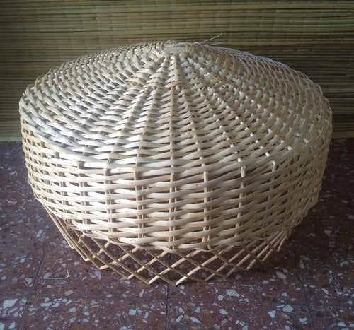 Wicker Lampshade with Straight Skirt 50x25 1