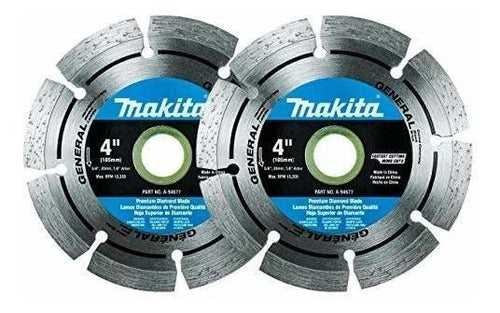 Makita 2 Pack - 4" Segmented Rim Diamond Blades 2