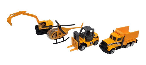 Casa Valente Set 4 Die Cast Metal Construction Vehicles 1