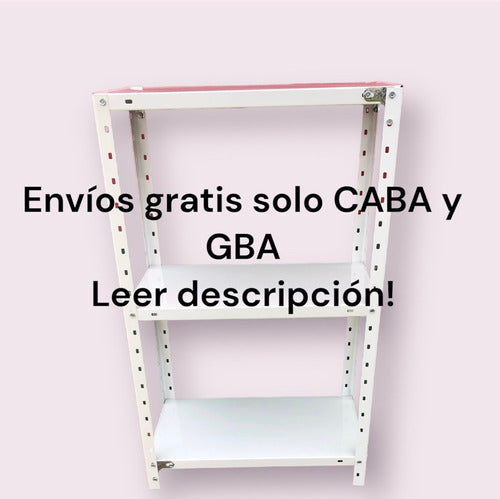 Lagomarsino Industrial Metal Shelf 42x60x1.00mt with 3 Shelves for 50kg 1